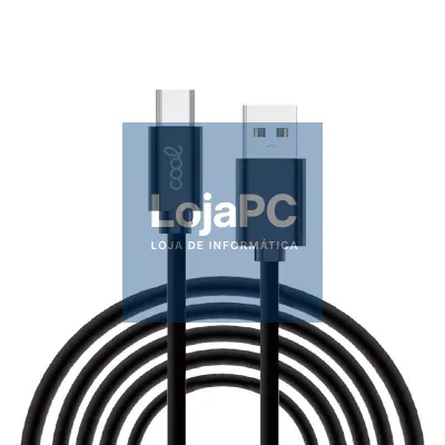 Cable USB Compatible COOL Universal TIPO-C (3 metros) Negro 2.4 Amp