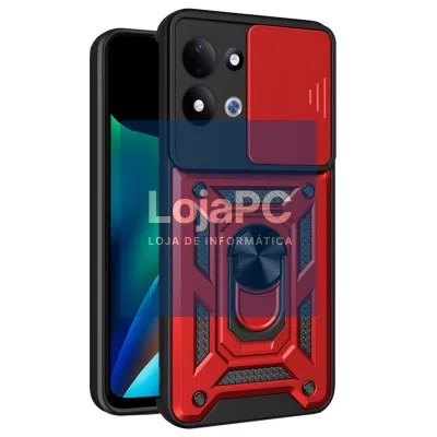 Carcasa COOL para Xiaomi Redmi 17 / 17 5G Hard Ring Rojo