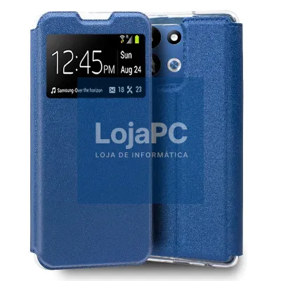 Funda COOL Flip Cover para Xiaomi Redmi 17 / 17 5G Liso Azul