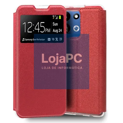 Funda COOL Flip Cover para Xiaomi Redmi 17 / 17 5G Liso Rojo