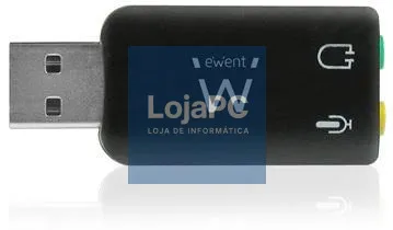 EWENT Adaptador USB soundcard 5.1 Virtual 3D