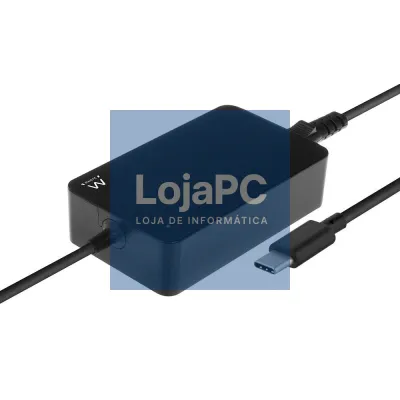 EWENT Carregador USB C 65W para computador portátil com perfis Power Delivery