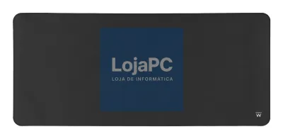 EWENT Tapete para Rato Extra-Large para Escritório/Gaming em Poliéster (Lycra), 900x400x3mm, anti-slip, Preto