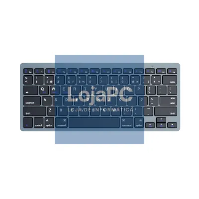 EWENT Teclado Bluetooth Universal iOS/Android/Win, ultra slim, cinza e preto