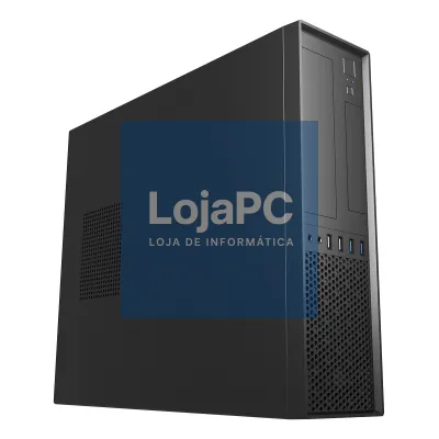 UNYKAch Caixa SLIM Desktop TFX UK 3001 BLACK 2*USB 3.0+2*USB 2.0 - Suporta Fonte TFX