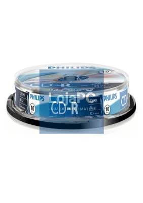 Philips CD-R 80Min 700MB 52x Cakebox (10 unidades)