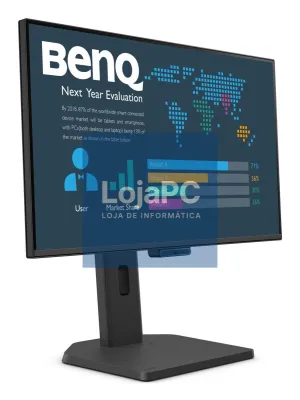Benq BL2490TC - Monitor Business 23.8", IPS, Full HD (1920x1080) 16:9, 5ms, 144hz, 250 cd/m2, 1500:1, 1x HDMI, 1x DisplayPort, 1x USB-C, Suporte totalmente ajustável - Preto
