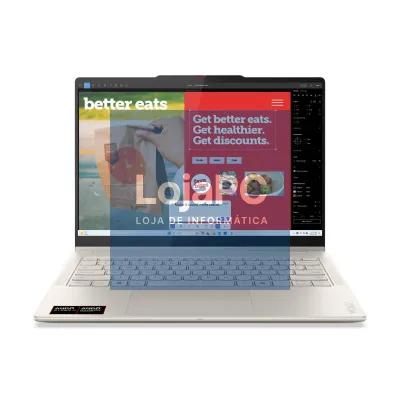 Lenovo Yoga 7 2-em-1 14AKP10-088 Convertível - AMD Ryzen AI 7 345 2.0GHz Hexa-Core, 16GB LPDDR5X 7500MHz, 512GB SSD M.2 PCIe 4.0, 14" OLED Touch WUXGA (1920x1200), Wi-Fi 7+BT 5.4, Yoga Pen, Sem