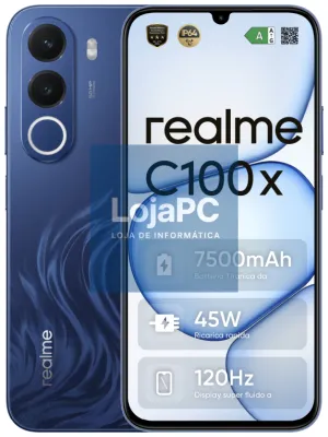 realme C100x 17,3 cm (6.8") Android 16.0 4G USB Tipo C 4 GB 256 GB 7500 mAh Azul