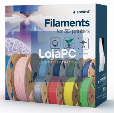 Gembird 3DP-PLA1.75GE-01-B material de impressão 3d Ácido poliláctico (PLA) Azul 330 g