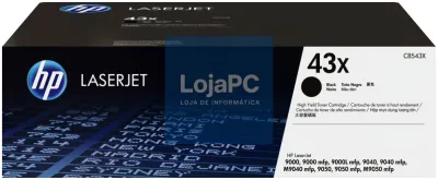 HP Tinteiro original de tóner preto de alto rendimiento 43X LaserJet