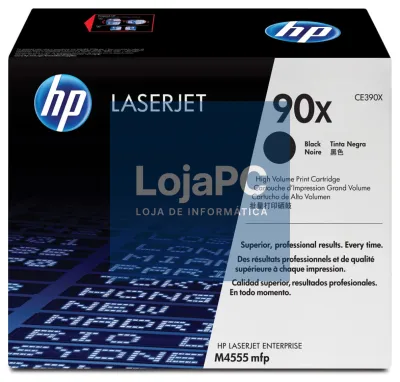 HP Tinteiro de tóner original LaserJet 90X de alta capacidade preto
