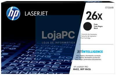 HP Tinteiro de tóner original LaserJet 26X de alta capacidade preto