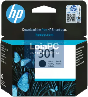 HP Tinteiro original 301 preto