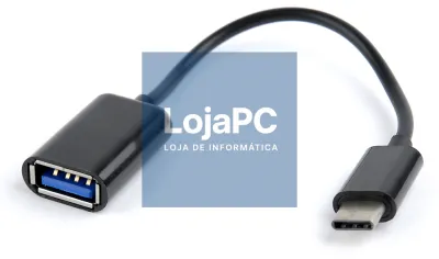 Gembird AB-OTG-CMAF2-01 cabo USB 0,2 m USB C USB A Preto