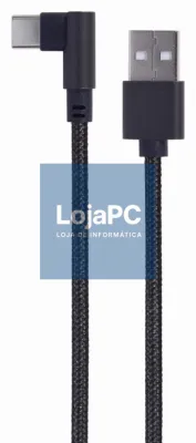 Gembird CC-USB2-AMCML-0.2M cabo USB USB 2.0 0,2 m USB A USB C 0,48 Gbit/s Preto