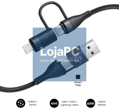 SUBBLIM CABO TOP 4IN1 60W C-C-L-A 1m