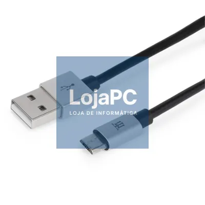 Maillon Technologique Premium MTPMUS241 cabo USB 1 m USB 2.0 USB A Micro-USB B Prateado