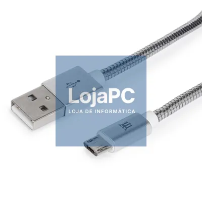 Maillon Technologique Premium MTPMUMS241 cabo USB 1 m USB 2.0 USB A Micro-USB B Prateado