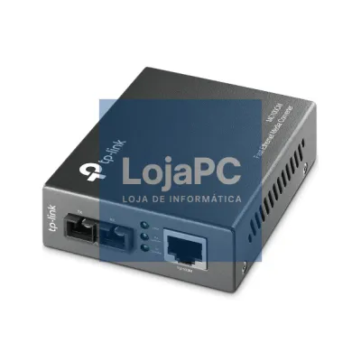 TP-LINK 10/100Mbps RJ45 to 100Mbps multi-mode SC fiber Converter Full-duplexup to 2Km switching power adapter chassis mountable