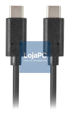 Lanberg CA-CMCM-10CU-0005-BK cabo USB USB 2.0 0,5 m USB C Preto