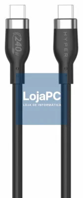 HYPER HJ4002BKGL cabo USB USB 2.0 2 m USB C Preto