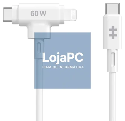 HYPER HyperJuice cabo USB USB 2.0 1,5 m USB C USB C/Lightning Branco