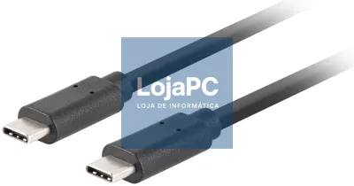 Lanberg CA-CMCM-32CU-0018-BK cabo USB USB 3.2 Gen 2 (3.1 Gen 2) 1,8 m USB C Preto