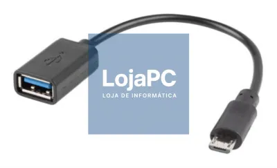 Lanberg AD-OTG-UM-01 cabo USB USB 2.0 0,15 m Micro-USB A USB A 0,48 Gbit/s Preto