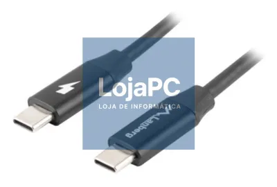 Lanberg CA-CMCM-40CU-0005-BK cabo USB USB 2.0 0,5 m USB C Preto