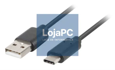 Lanberg CA-USBO-31CU-0018-BK cabo USB USB 3.2 Gen 1 (3.1 Gen 1) 1,8 m USB C USB A Preto