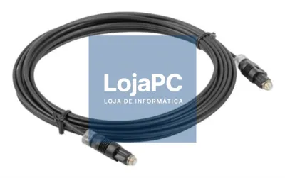 Lanberg CA-TOSL-10CC-0010-BK Cabo de fibra óptica e InfiniBand 1 m Toslink Preto