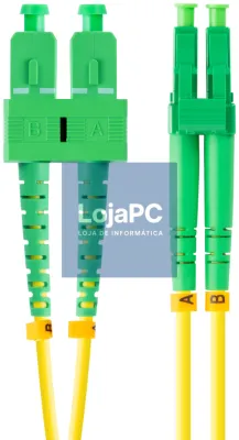 Lanberg FO-SALA-SD11-0020-YE Cabo de fibra óptica e InfiniBand 2 m SC LC Amarelo