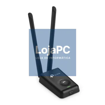 TP-LINK 300Mbps High Power Wireless USB Adapter 2.4GHz 802.11b/g/n High Power up to 500mw 2x5dBi detachable RP-SMA antennas 1xUSB