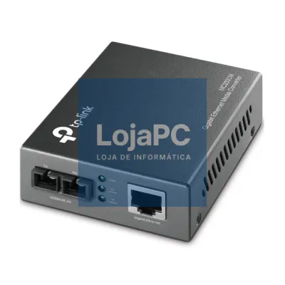 TP-LINK 1000Mbps RJ45 to 1000Mbps multi-mode SC fiber Converter Full-duplexup to 550m switching power adapter chassis mountable