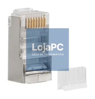 Lanberg PLS-6020 conector RJ-45 Acero inoxidable, Transparente