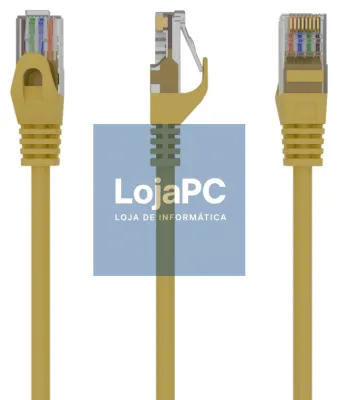 Gembird PP6U-1M cabo de rede Amarelo Cat6 U/UTP (UTP)