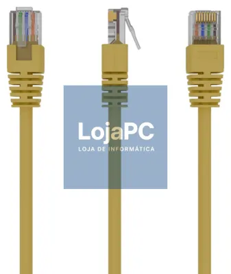Gembird PP12-3M/Y cabo de rede Amarelo Cat5e U/UTP (UTP)