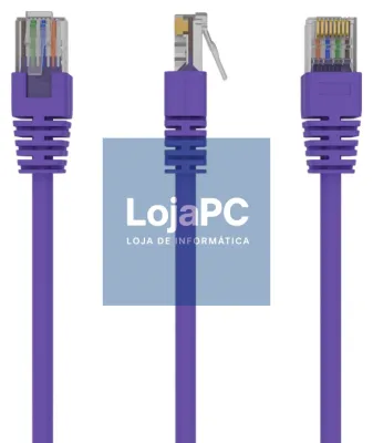 Gembird RJ45/RJ45 Cat5e 0.25m cabo de rede Púrpura 0,25 m U/UTP (UTP)