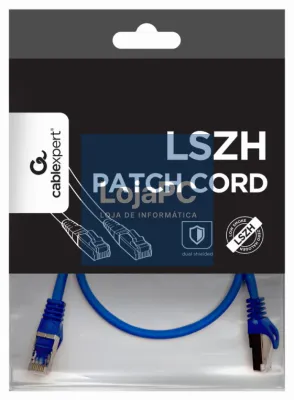 Gembird PP6A-LSZHCU-B-0.5M cabo de rede Azul 0,5 m Cat6a S/FTP (S-STP)