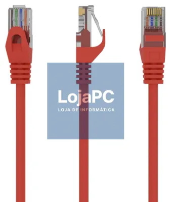 Gembird PP6U-3M/R cabo de rede Vermelho Cat6 U/UTP (UTP)