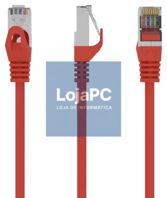 Gembird PP6-0.5M/R cabo de rede Vermelho 0,5 m Cat6 F/UTP (FTP)