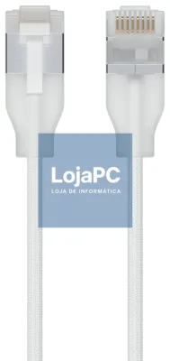 Ubiquiti UACC-Cabo-Patch-EL-C6A-1M-W cabo de rede Translúcido, Branco Cat6a Alrededor