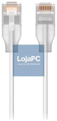 Ubiquiti UACC-Cabo-Patch-EL-2M-W cabo de rede Translúcido, Branco Cat6 Alrededor