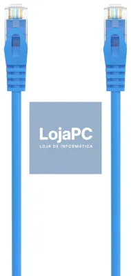 AISENS Cabo de rede Cabo de rede RJ45 LSZH Cat.6A 500 Mhz UTP AWG24, Azul, 1.0M
