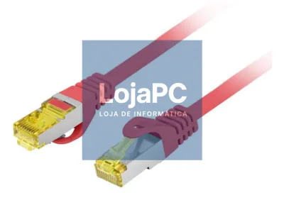 Lanberg PCF6A-10CU-0100-R cabo de rede Vermelho 1 m Cat6a S/FTP (S-STP)