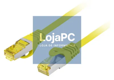 Lanberg PCF6A-10CU-0100-Y cabo de rede Amarelo 1 m Cat6a S/FTP (S-STP)