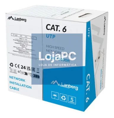 Lanberg LCU6-15CC-0305-S cabo de rede Cinzento 305 m Cat6 U/UTP (UTP)
