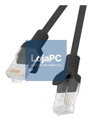 Lanberg PCU6-10CC-0150-BK cabo de rede Preto 1,5 m Cat6 U/UTP (UTP)