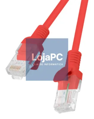 Lanberg PCU6-10CC-0300-R cabo de rede Vermelho 3 m Cat6 U/UTP (UTP)